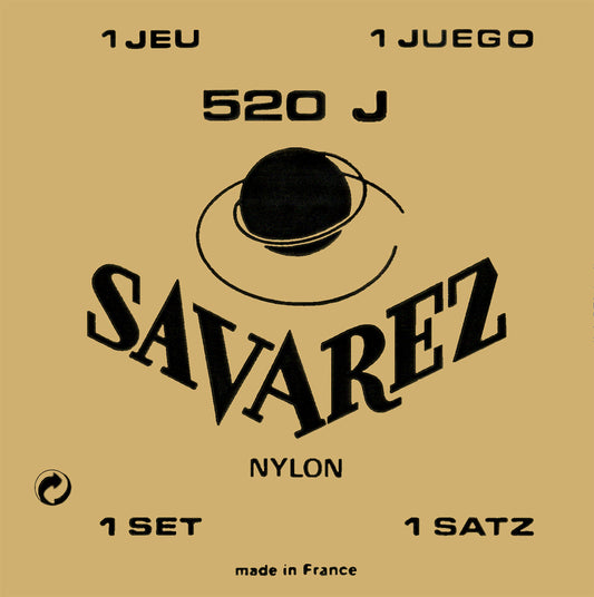 Savarez 520J Yellow Label Super High Tension Set Classical Guitar Strings