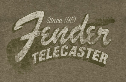 Fender Since 1951 Telecaster L Size T-Shirt in Military Heather Green