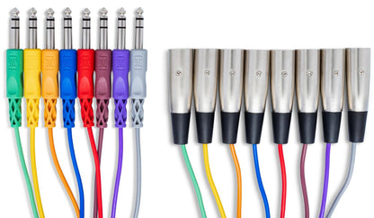 HOSA STX803M Balanced Snake 1/4" TRS to XLR3M 3m