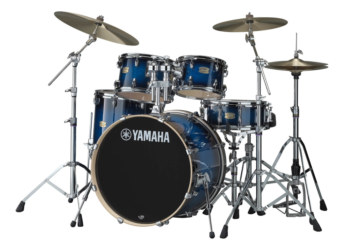 Yamaha Stage Custom Birch Euro 5 Piece Drum Kit in Deep Blue Sunburst