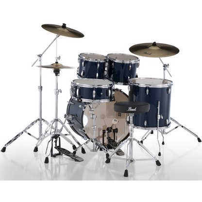 Pearl Roadshow-Plus 5-Piece Drum Kit with Pearl Cymbal Pack in Royal Blue Metallic