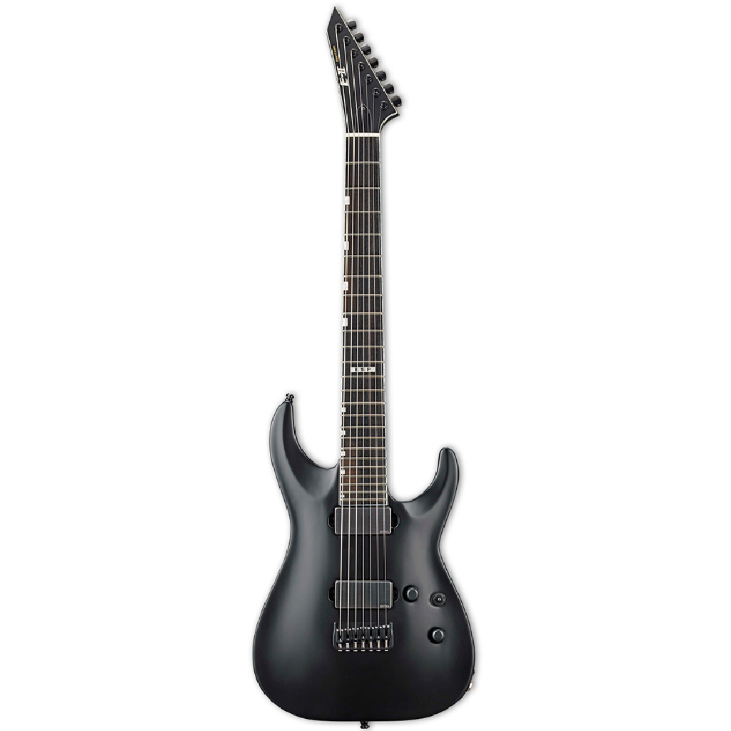 ESP E II Horizon NT 7B Hipshot 7 String Baritone in Black Satin