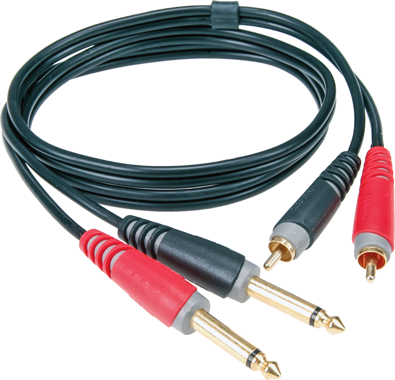 Klotz 6m unbalanced pro twin cable RCA and 1/4" jack plugs