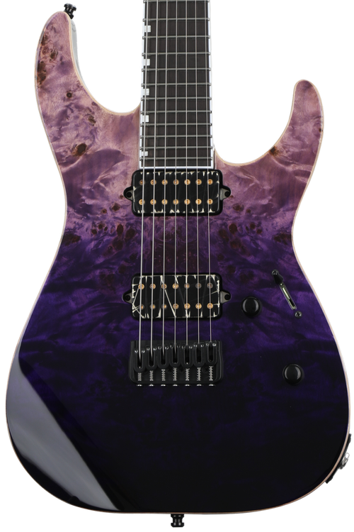 ESP E II M II 7 string in Purple Natural Fade