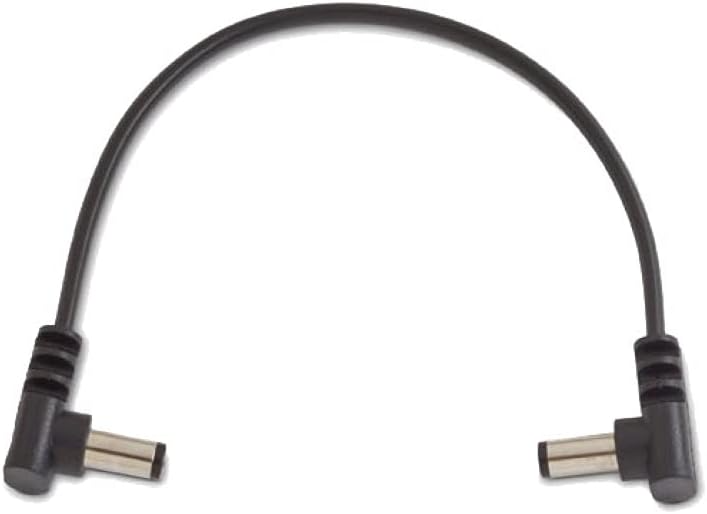 RockBoard 15cm Angled to Angled Power Supply Cable in Black