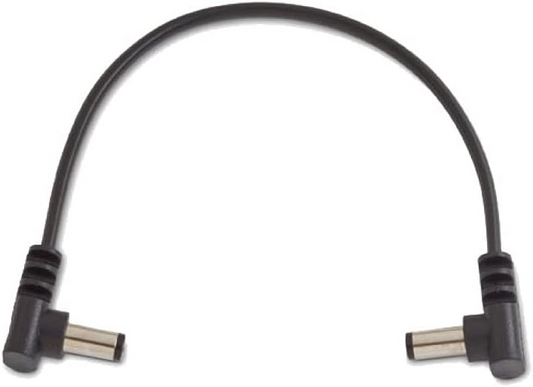 RockBoard 15cm Angled to Angled Power Supply Cable in Black