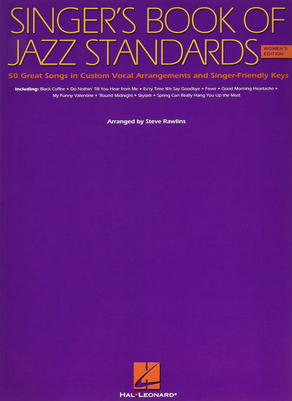 Singer's Book Of Jazz Standards Women's Edition