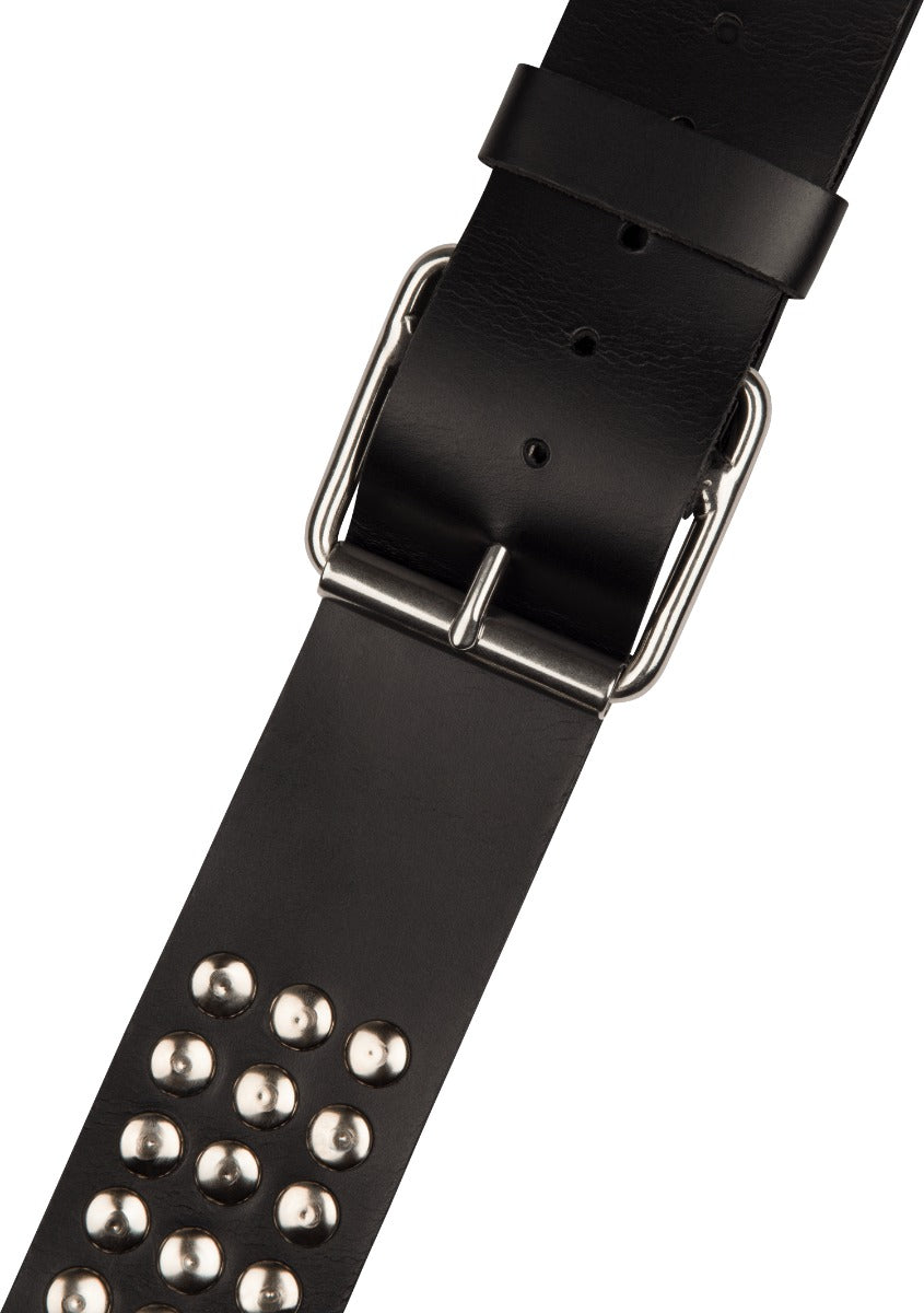 Jackson 2.5" Stud Leather Strap in Black