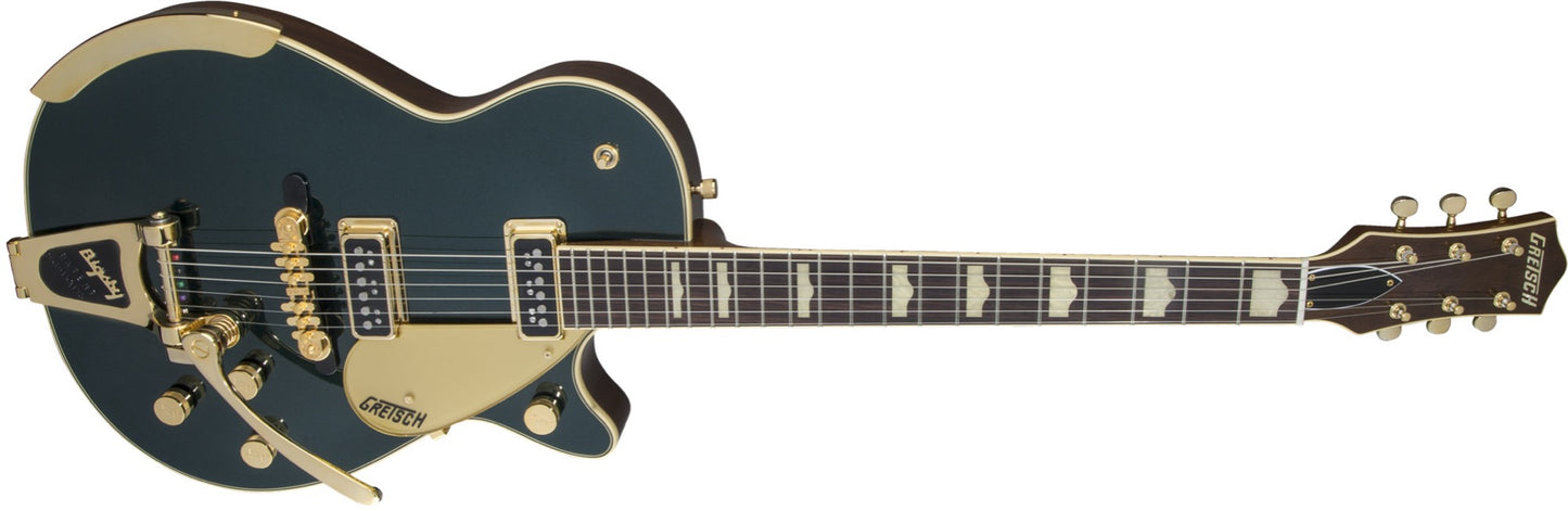 Gretsch G6128T-57 Vintage Select ’57 Duo Jet with Bigsby / TV Jones Pickups in Cadillac Green