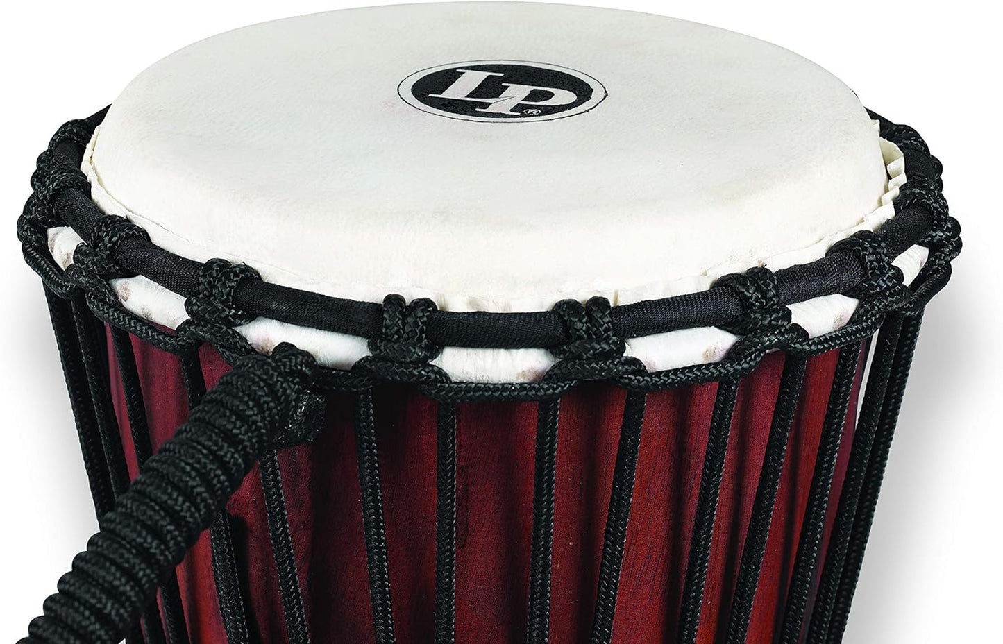 Latin Percussion LP713MR World Beat Wood Art Medium Djembe in Red