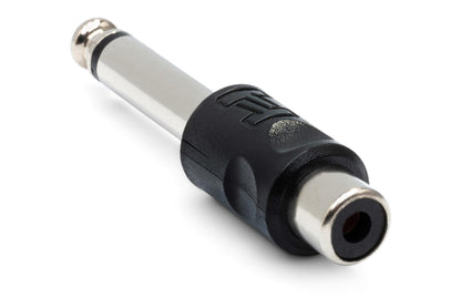 HOSA GPR101 Adapter RCA To 1/4" TS 2Pieces