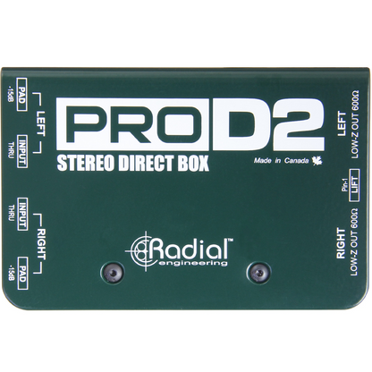 Radial ProD2 2-channel Passive Instrument Direct Box