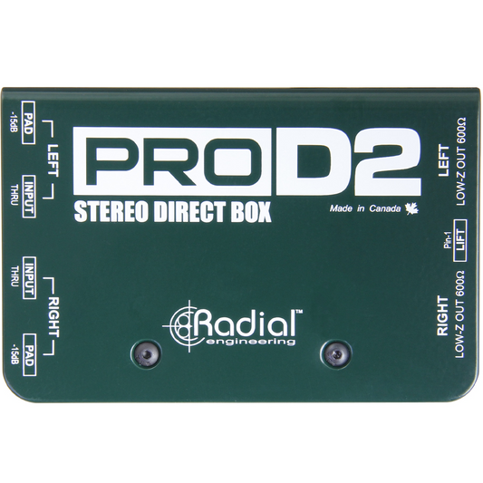Radial ProD2 2-channel Passive Instrument Direct Box
