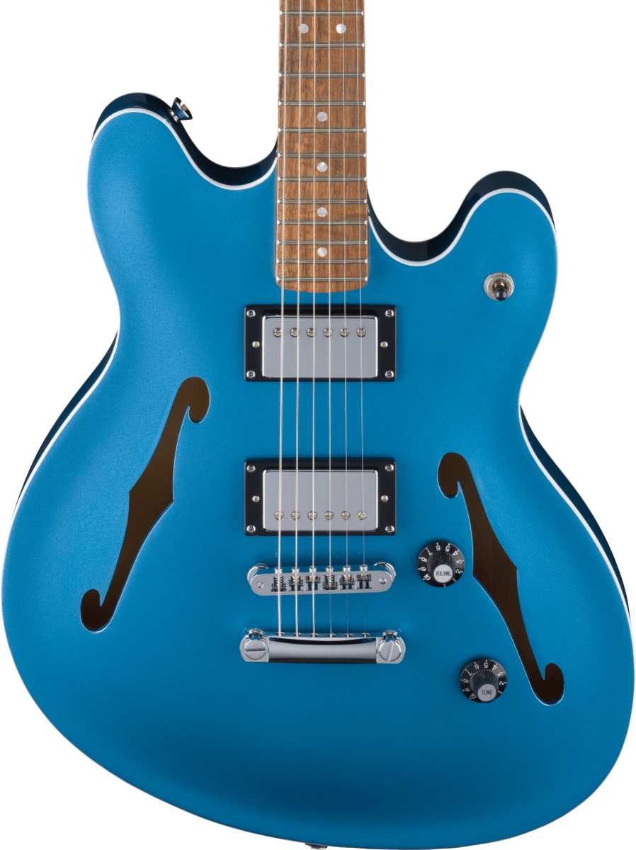 Squier FSR Affinity Series Starcaster Deluxe, Laurel Fingerboard in Lake Placid Blue