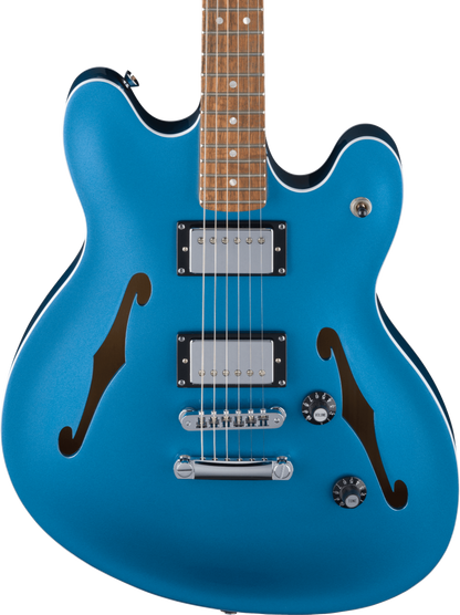 Squier FSR Affinity Series Starcaster Deluxe, Laurel Fingerboard in Lake Placid Blue