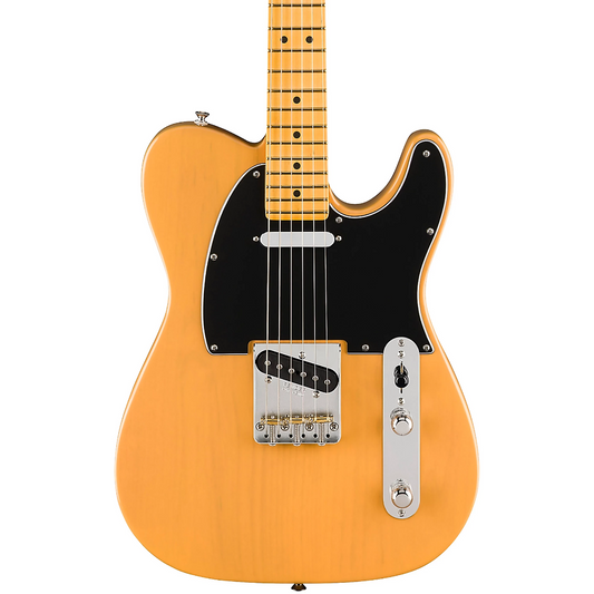 Fender American Professional Classic Telecaster Electric Guitar, Maple Fingerboard in Butterscotch Blonde