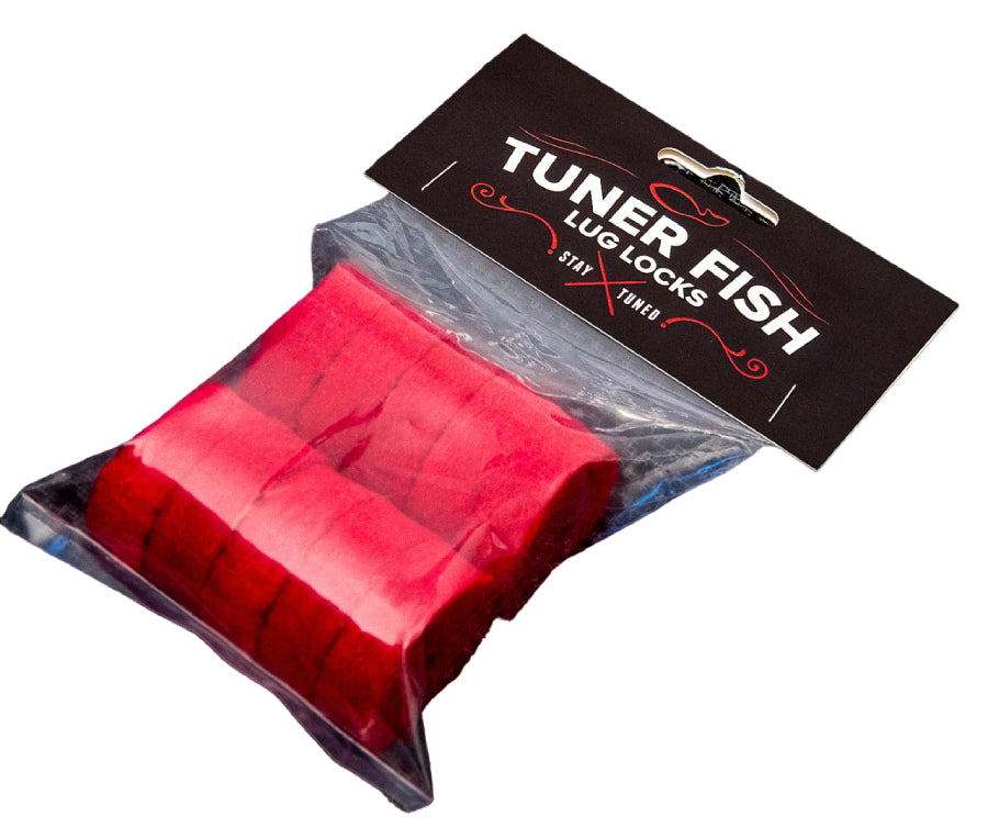 Tuner Fish Cymbal Felts 10 Pack in Red