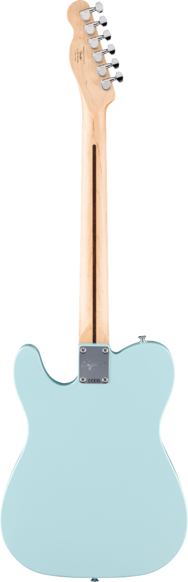 Squier FSR Squier Sonic Telecaster, Laurel Fingerboard, White Pickguard in Daphne Blue