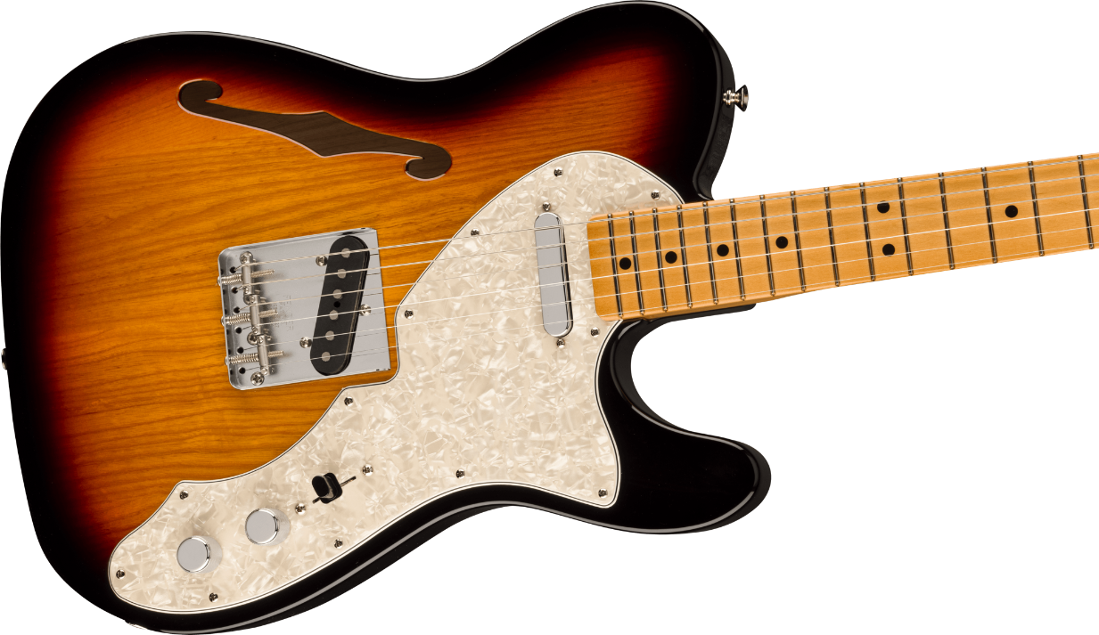 Fender Vintera II '60s Telecaster Thinline, Maple Fingerboard in 3-Color Sunburst