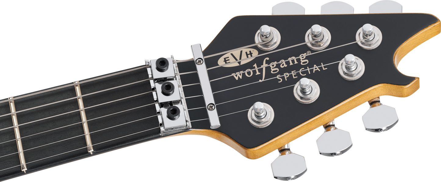 EVH Limited Edition Wolfgang Special Striped Series in Red, Black, and White, Aged