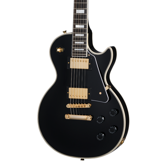 Epiphone "Inspired by Gibson Custom" Les Paul Custom w/Case in Ebony