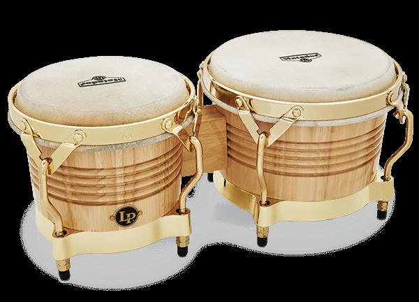 LP M201AW Matador Wood Bongos in Natural And Gold