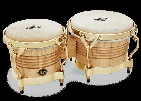 LP M201AW Matador Wood Bongos in Natural And Gold