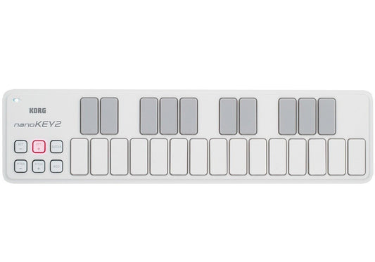KORG nanoKEY2 Slim Line USB Keyboard Controller in White