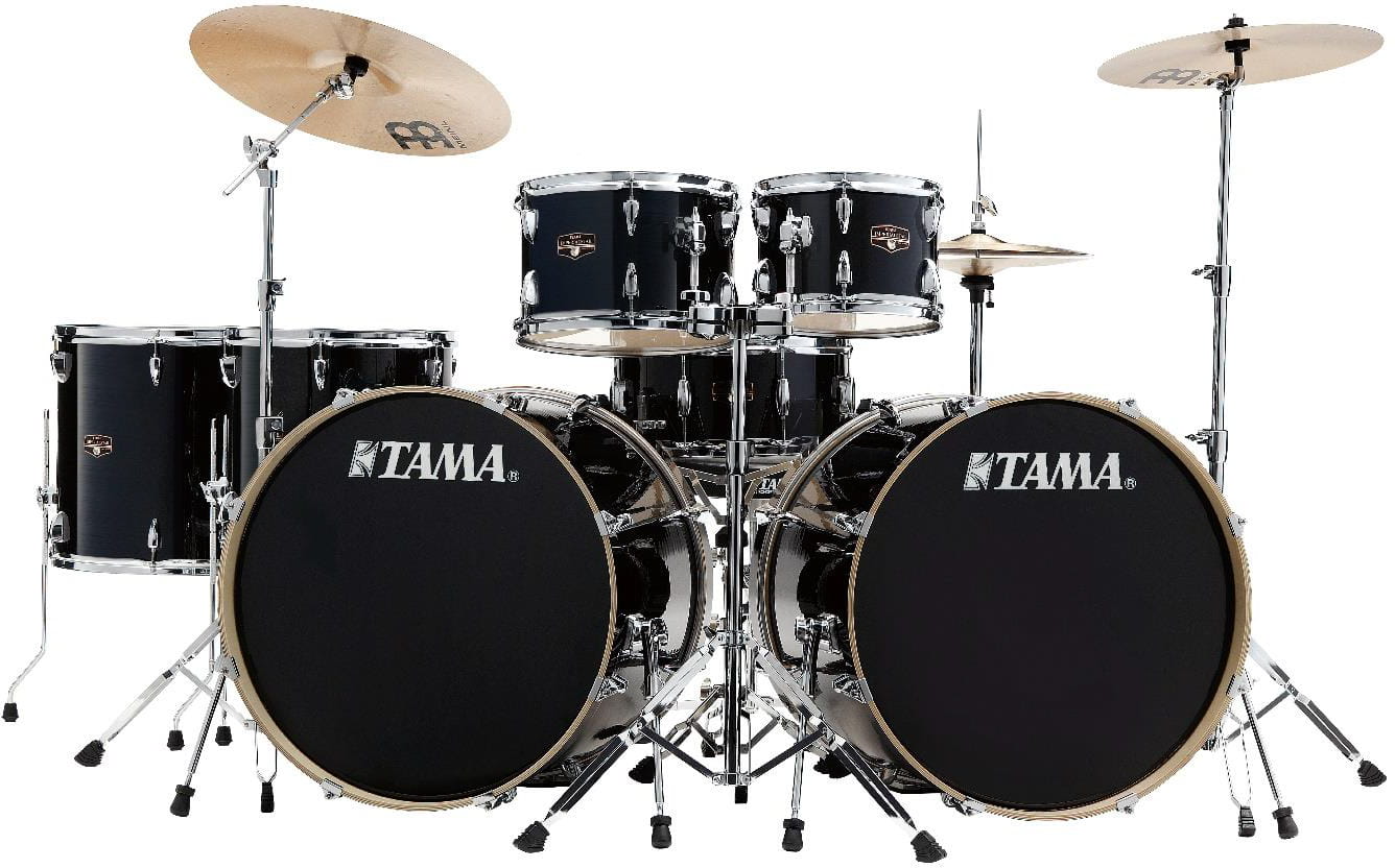 Tama Imperialstar 7 Piece Double Bass Drum Kit in Hairline Black