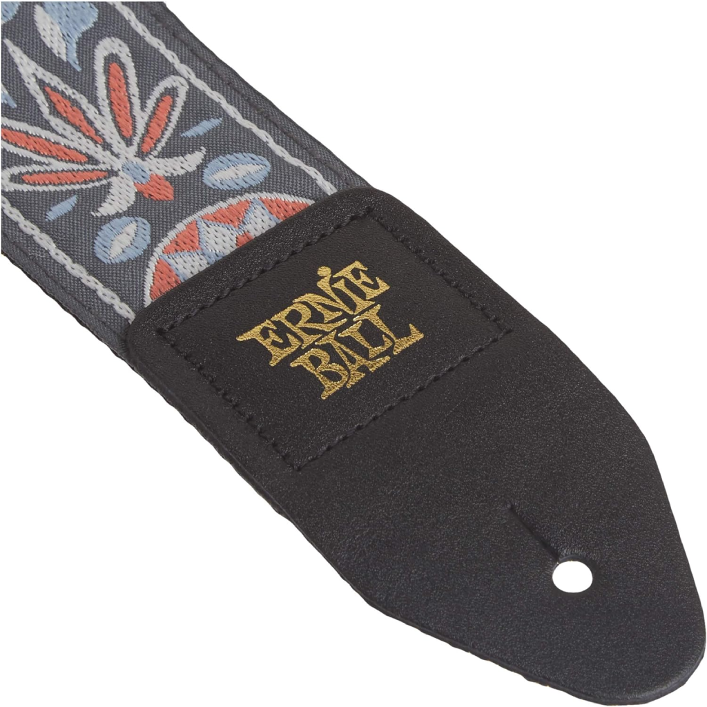 Ernie Ball Classis Jacquard Guitar Or Bass Strap in Tangerine Nightmist