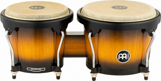 Meinl Percussion 6.75" and 8" Wood Bongo in Vintage Sunburst
