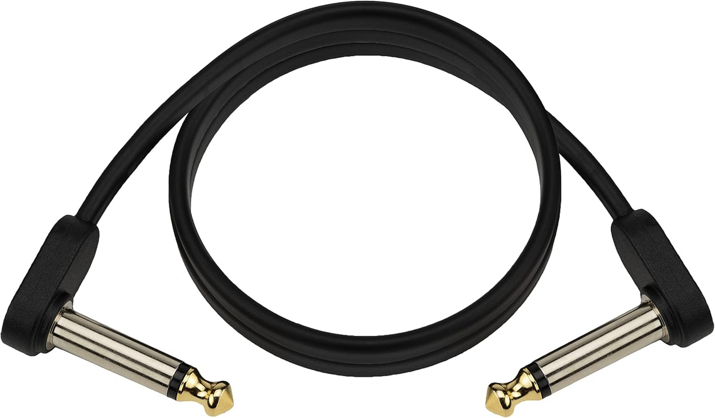 D'Addario 2' Matching Right-Angle Flat Patch Cable 1 Pack