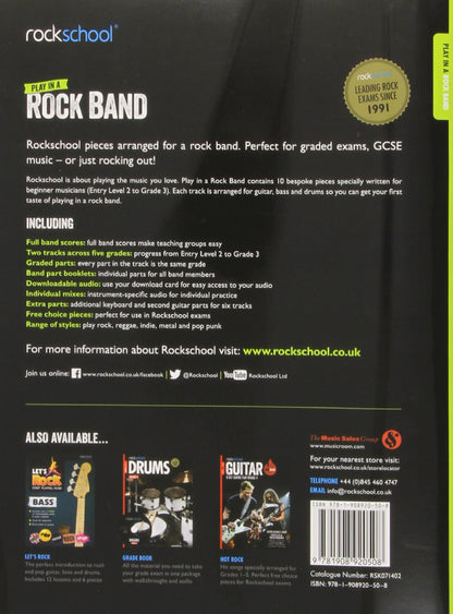 Rockschool Play In A Rock Band Grade 2-3