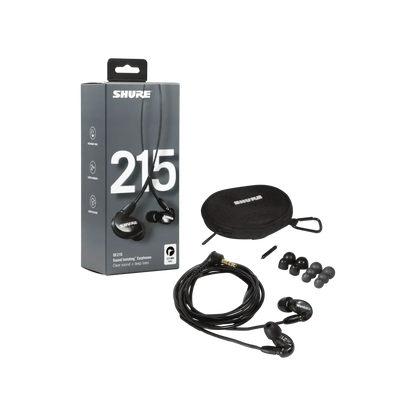 SHURE SE215BL PRO Professional Sound Isolating Earphones - Black