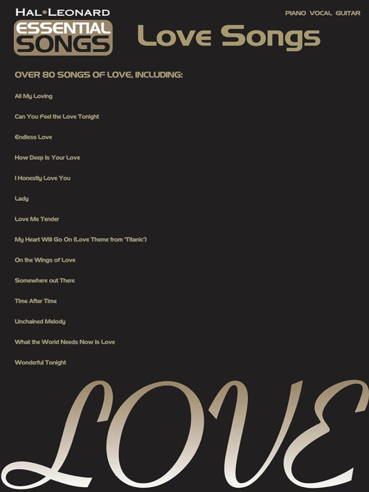 Essential Songs Love Songs PVG