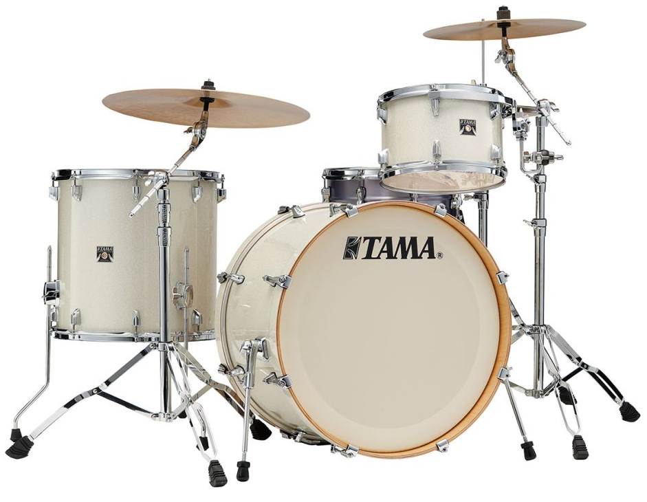 Tama Superstar Classic 4 Piece Shell Pack in Vintage White Sparkle