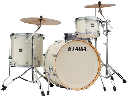 Tama Superstar Classic 4 Piece Shell Pack in Vintage White Sparkle