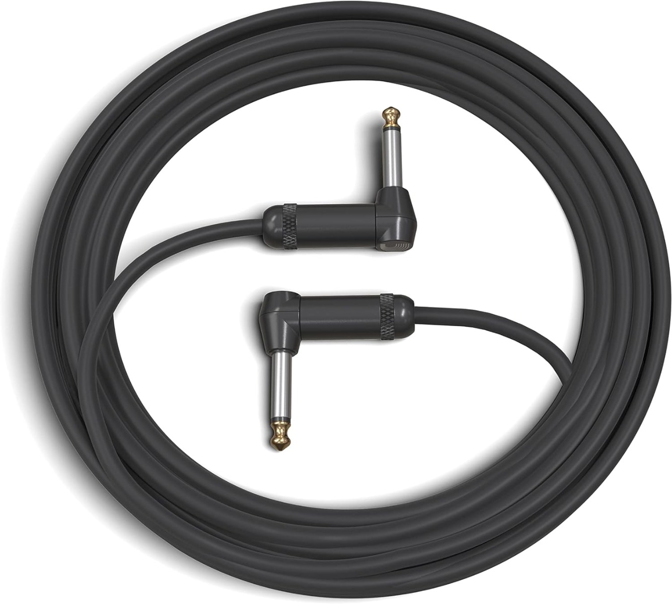 D'Addario Planet Waves 10' American Stage Instrument Dual Right Angle Cable in Black