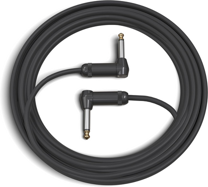 D'Addario Planet Waves 10' American Stage Instrument Dual Right Angle Cable in Black