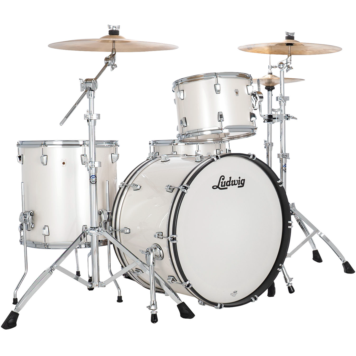 Ludwig NeuSonic Fab 3-Piece Shell Pack in Silver Silk