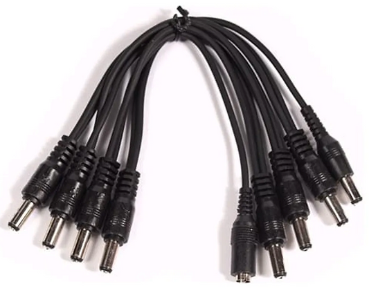 Carson Powerplay Low Noise DC Daisy Chain Power Cable for 6 Guitar Effects Pedals