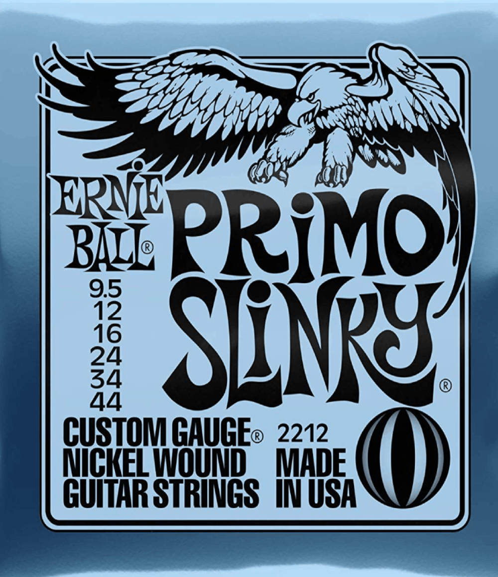 Ernie Ball 2212 Primo Slinky Electric Guitar Strings 9.5-44 Gauge