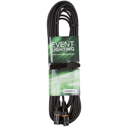 Event Lighting XLR3M3F10 - 3 Pin DMX Cable (10m)
