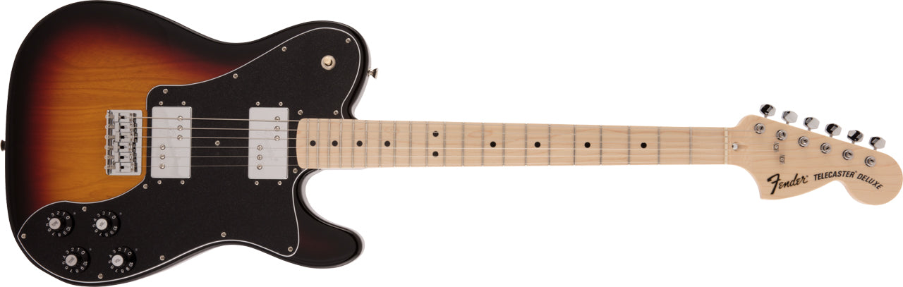 Fender Made in Japan Traditional 70s Telecaster Deluxe, Maple Fingerboard in 3-Color Sunburst