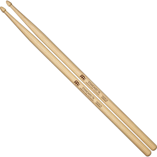 Meinl SB100 Standard 7A American Hickory Wood Tip Drumsticks