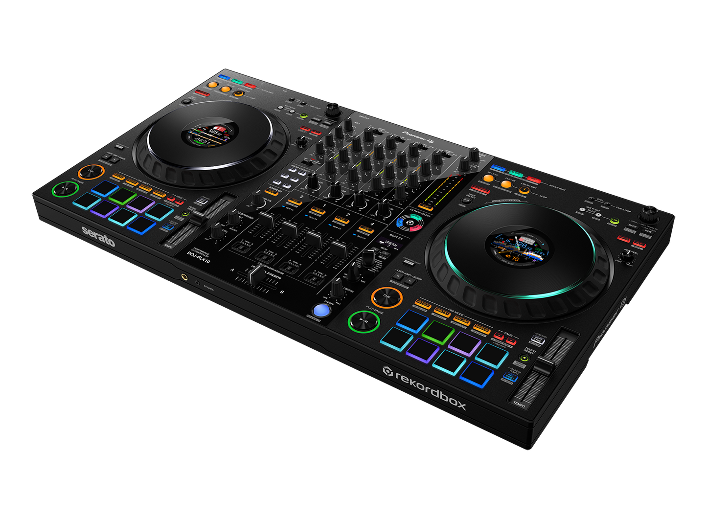 Pioneer DJ DDJFLX10 4 Channel Performance DJ Controller for Multiple DJ Applications in Black