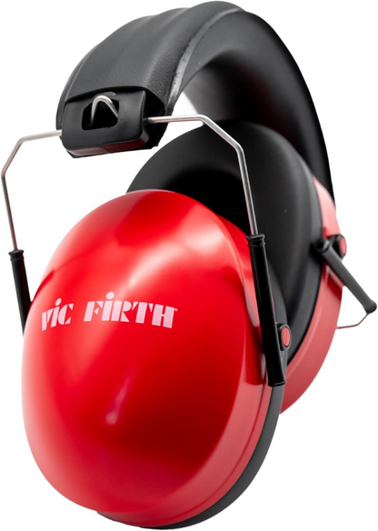 Vic Firth Kidphones V2 Protection Earmuffs for Kids in Red