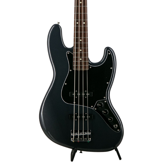 Fender FSR Collection ASIA-23 Hybrid II Jazz Bass, Rosewood Fingerboard in Charcoal Frost Metallic