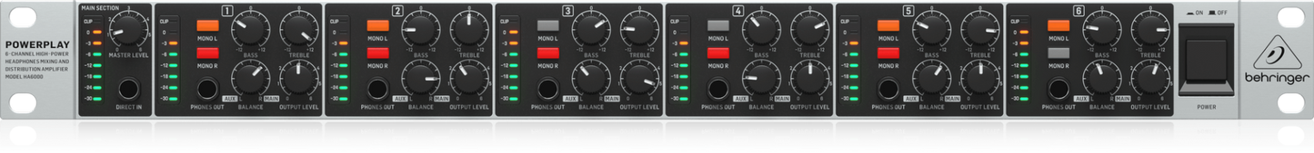 Behringer Powerplay HA6000 Headphone Distribution Amp
