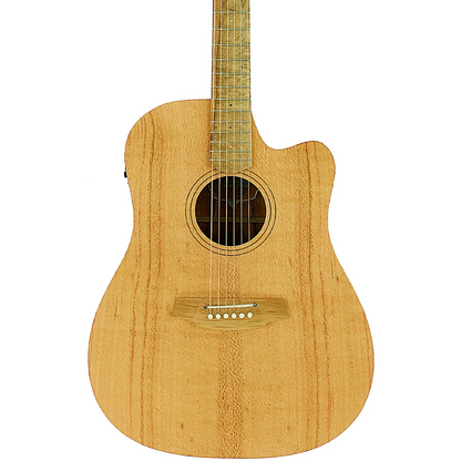 Cole Clark CCFL1EC-SSO Fat Lady Series 1 Cutaway Acoustic Electric Guitar in Silky Oak
